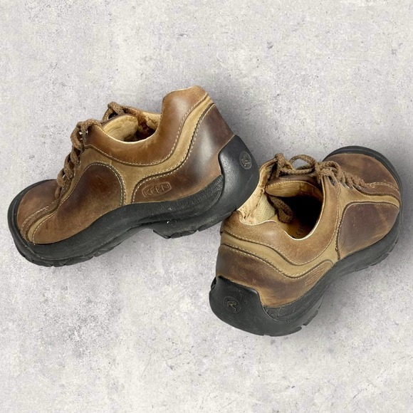 KEEN Cush Briggs II Brown Leather Non-Marking Anti-Slip Shoes Size 8 Walking - Picture 8 of 13